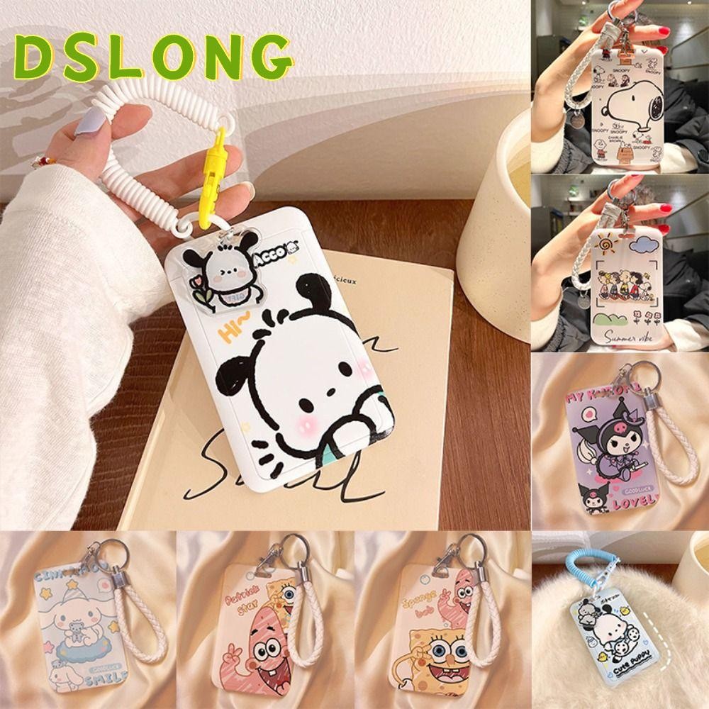 DSLONG กระเป๋าใส่บัตรพลาสติก อเนกประสงค์ ลายการ์ตูนคุโรมิ สําหรับนักเรียน