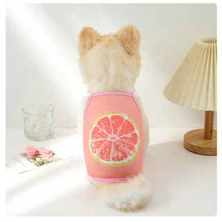 Miflame ผลไม้เสื้อผ้าสุนัขฤดูร้อน Puppy Vests สําหรับสุนัข Pomeranian Chihua ผ้าสัตว์เลี้ยงน่ารักเสื้อกั๊กสับปะรดสุนัขเสื้อกั๊ก