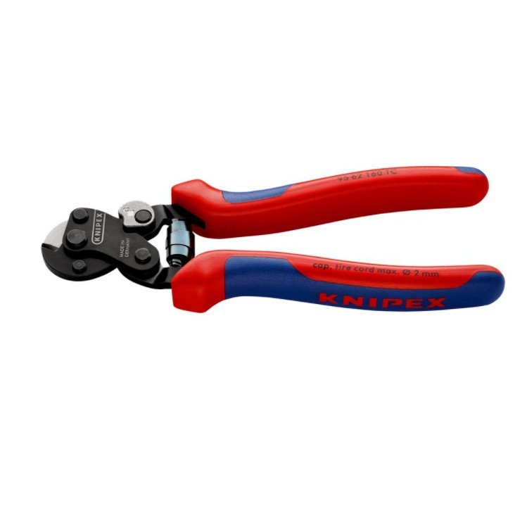 คีมตัดสลิง 9562160 KNIPEX NO.95 62 160 TC Wire Rope Cutter, 160mm. คีมตัดลลิง สายเบรค Factory Gear B