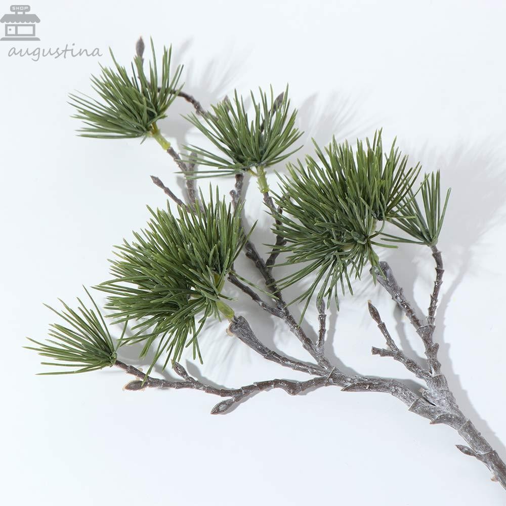 Augustina สาขาสนประดิษฐ์,สีเขียวหรูหราต้นสนต้นไม้, DIY บอนไซตกแต่งพลาสติกที่สมจริงหรูหราปลอมพืชวันหยุดงานแต่งงาน