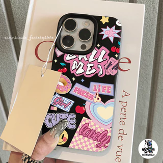 เคส For iPhone 13 เคสหนังเนื้อนิ่มสีแคนดี้ ดอกไม้น่ารัก For iPhone 15 16 13 14 12 11 Pro Max XS XR 7 8 Plus เคสหนัง Case