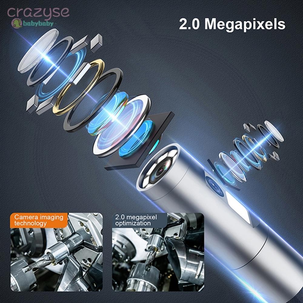 2 Million Pixels S43 Borescope พร้อมเลนส์กันน้ําสําหรับการใช้งานระดับมืออาชีพ