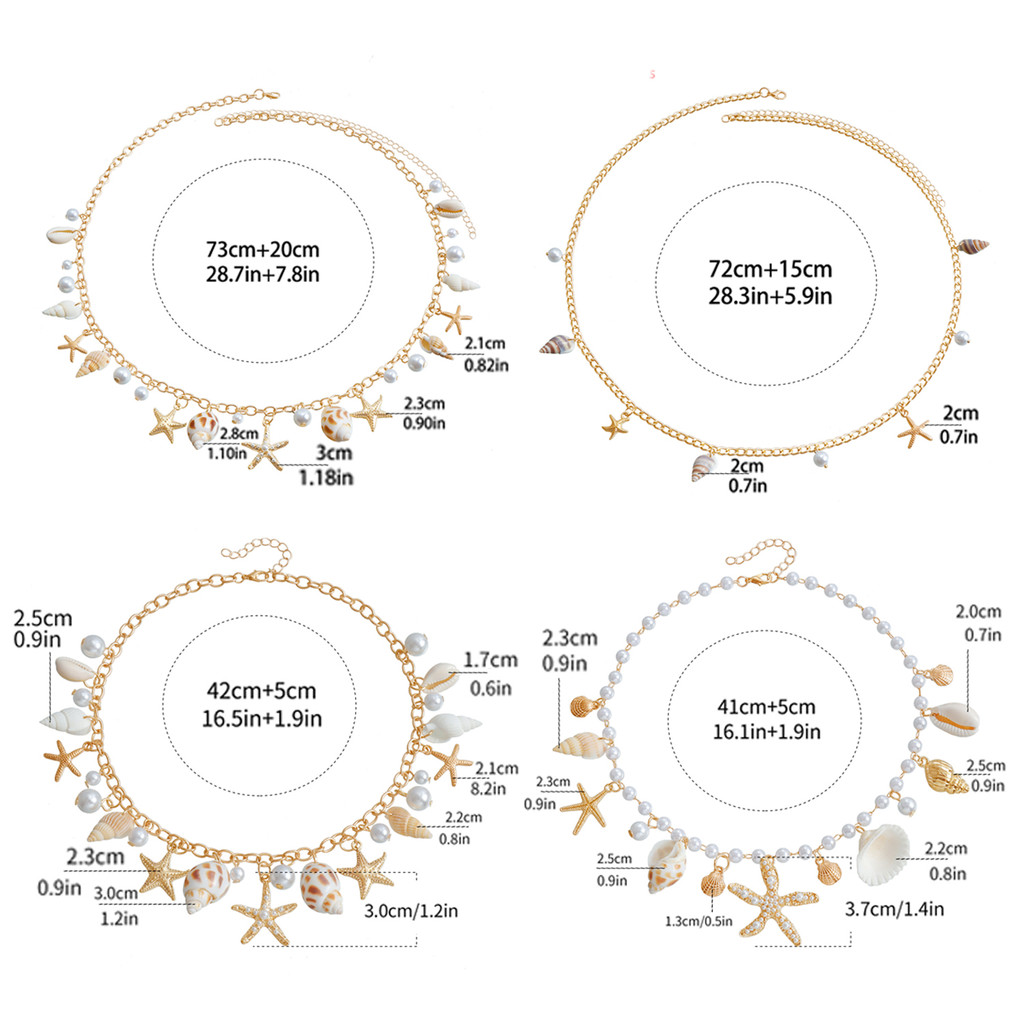 1 String Of Shell โซ่เอวสําหรับการออกแบบที่แตกต่างกันยาวหรือสั้นต่ํา Key ที่มีประโยชน์ยังสามารถสร้อย