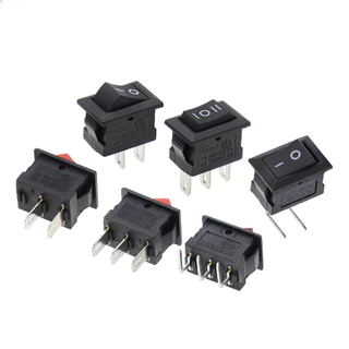 Kcd11 สวิทช์ 10*15 มม.มินิปุ่มสวิทช์ ON-OFF/ON-OFF-ON 2 ขา/3 ขา 3A 250VAC/6A 125VAC 10x15mm Rocker Switch