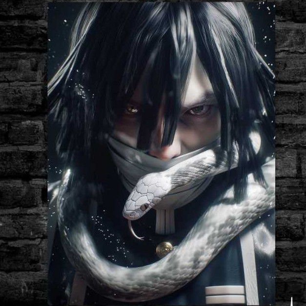 ️ Iguro Obanai Poster - รูปลอกติดผนัง - Kimetsu No Yaiba / Demon Slayer Wall Photo