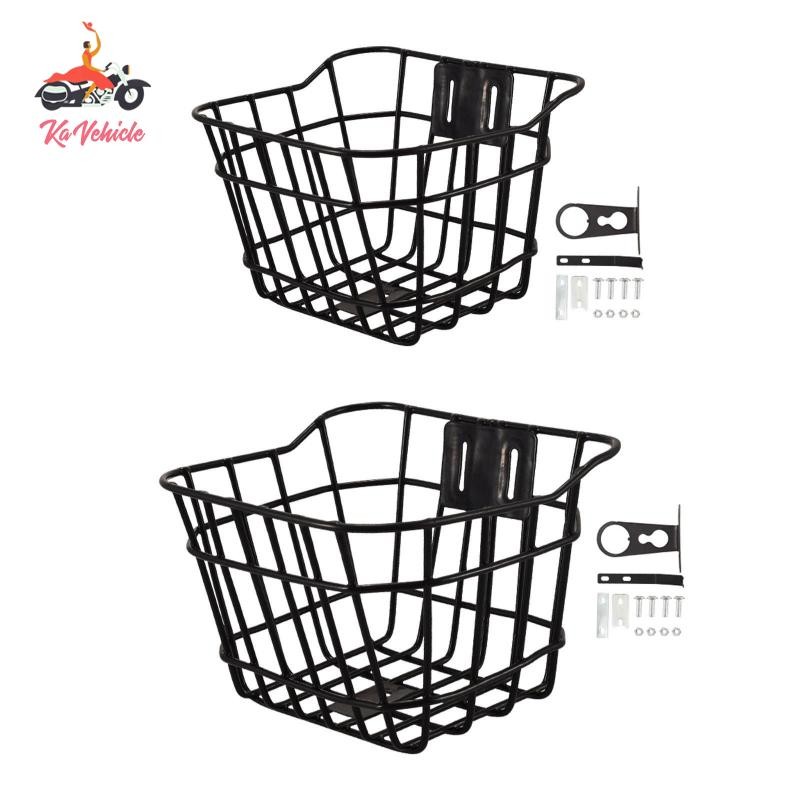 [Whstrong] Kids Bicycle Basket Front Decorative Bicycle Front Basket for Children Picnic