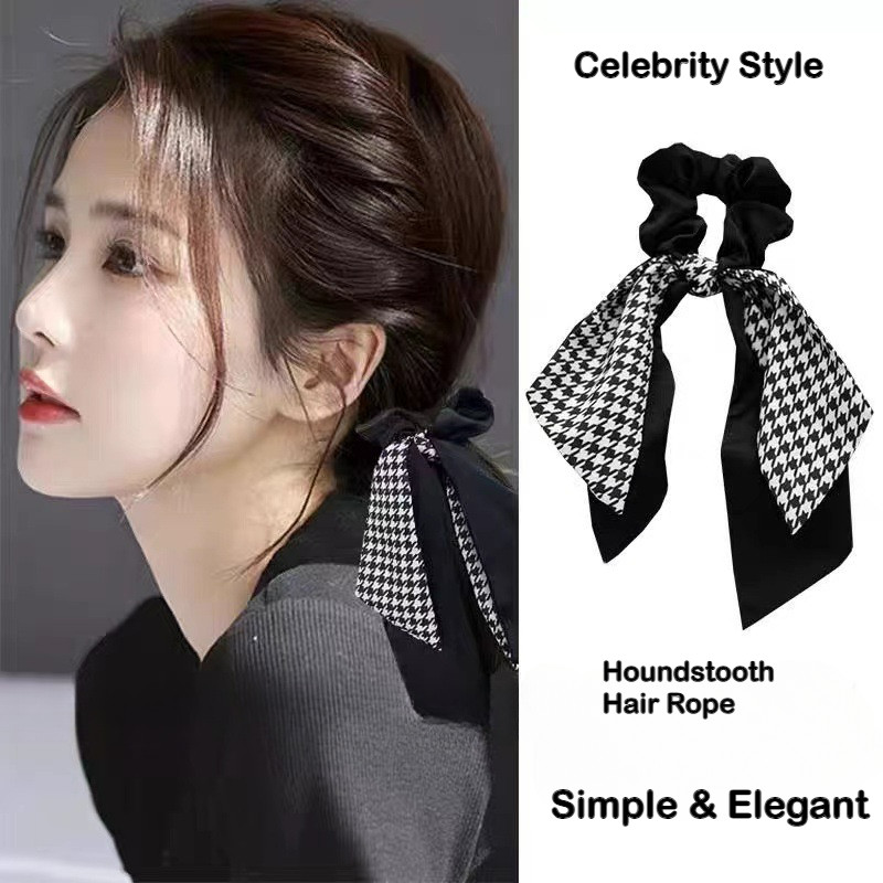 หลายชั้นโบว์ผมแหวนผ้าหรูหรา หมาล่าเนื้อ ริบบิ้นเชือกผมเครื่องประดับผมสําหรับผู้หญิง