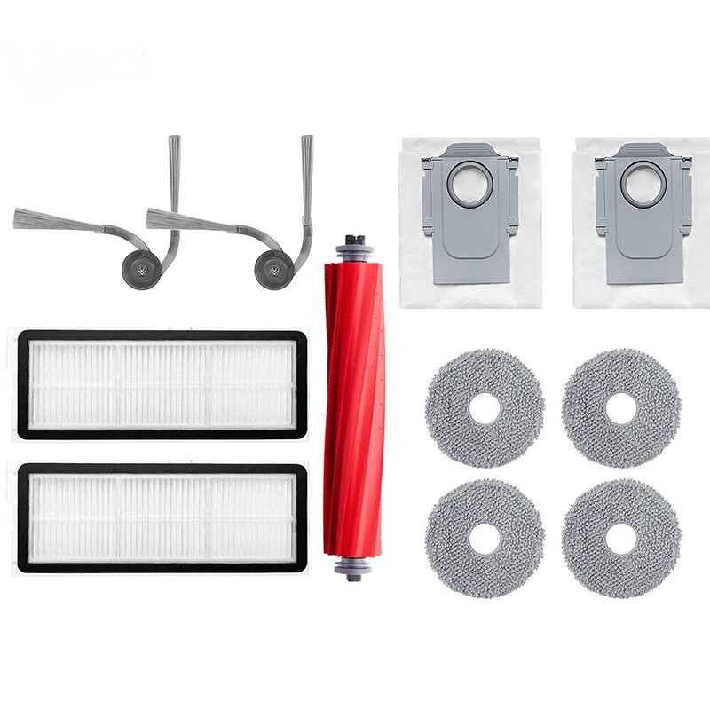 เข้ากันได้กับ Roborock QR 798 หุ่นยนต์ดูดฝุ่นแปรงลูกกลิ้ง / แปรงด้านข้าง / ตัวกรอง / ผ้าม็อบ / ถุงเก