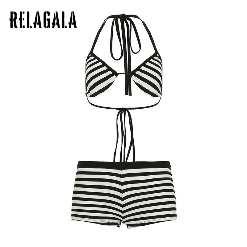 Relagala Womens 2025 ชุดบิกินี่วันหยุดแฟชั่นเซ็กซี่สีตัดกันใหม่
