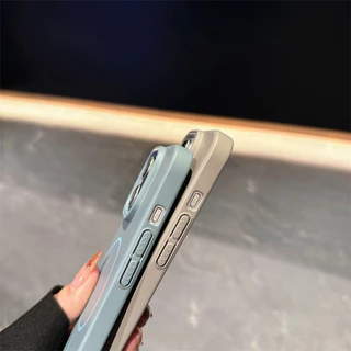 เคสโทรศัพท์ For iPhone 13 11 17 pro max Case iPhone 11 15 16 pro max 14 12 pro max 17 Air การจับคู่สีพีซี Magnetic
