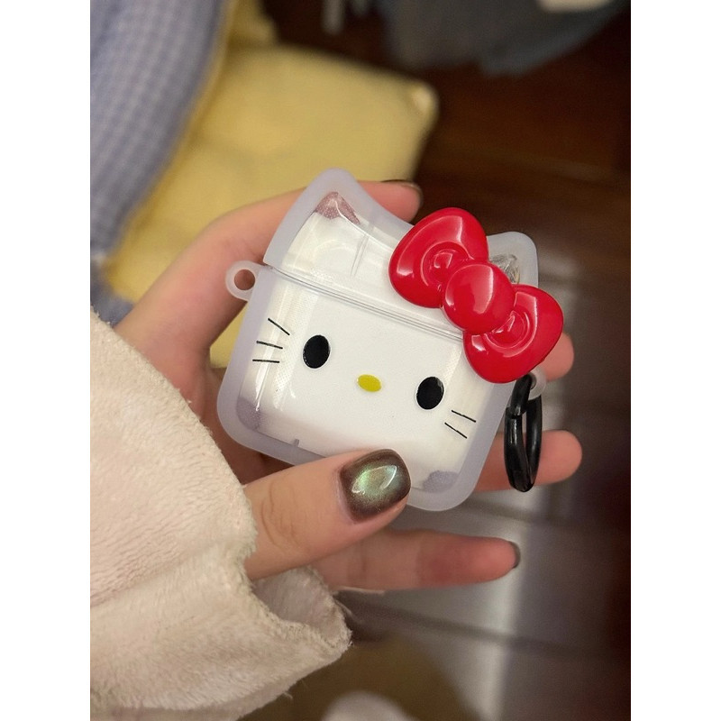 Hello Kitty   Airpods 1 2 3 4 Airpod Pro 2 หูฟังไร้สายบลูทูธ Hard Anti-drop ชุดหูฟังฝาครอบป้องกัน ราคา ถูกที่สุด ดีลบีเคเค แกลเลอรีภาพที่ 8
