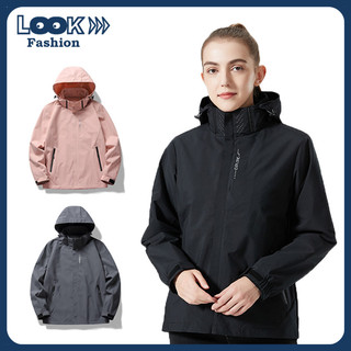 LOOK Fashion Waterproof Jacket Hiking Light Breathable Windproof Jacket Unisex High Quality Windbreaker