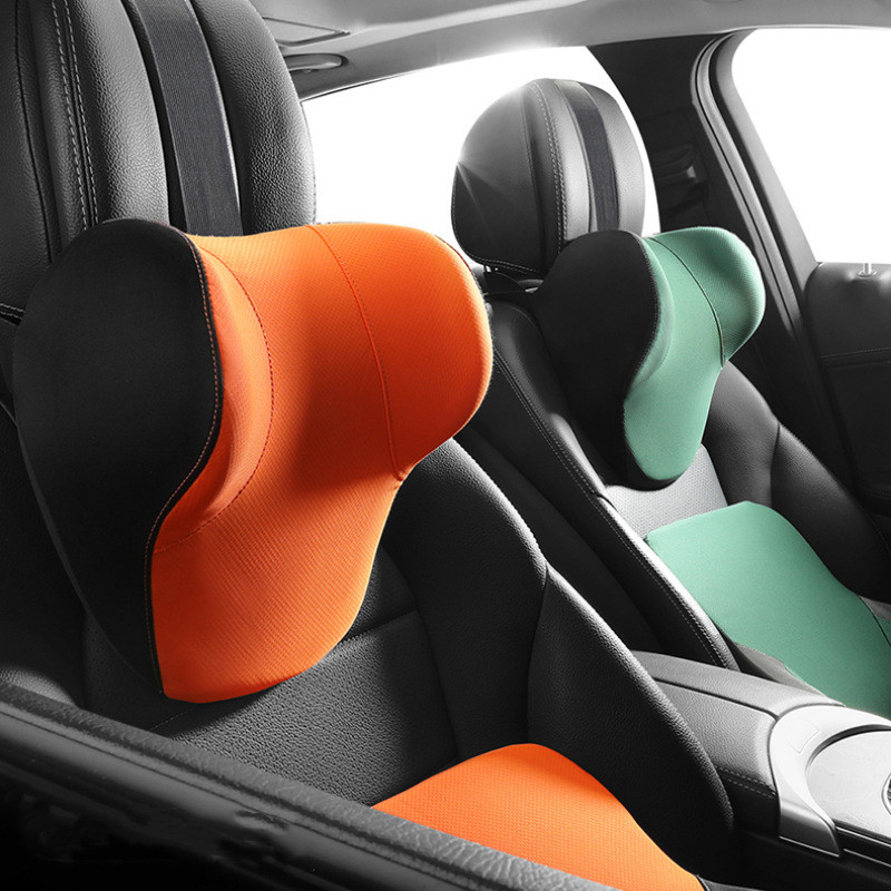 Automotive Headrest Lumbar Support Pillow Factory Car Memory Cotton Cushion Waist Pad Lumber Support