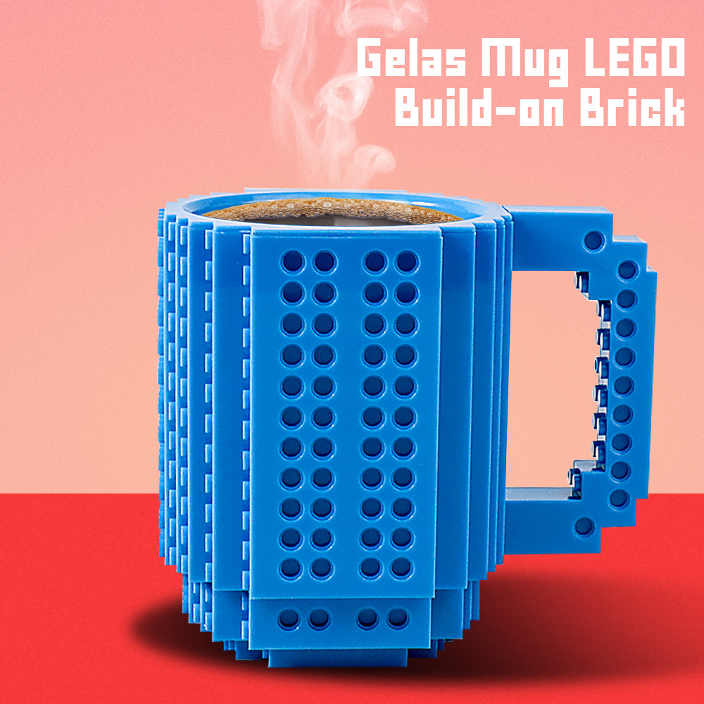 LEGO 350ml Build-On Brick Toy Cup - 936SN VKTECH Mug