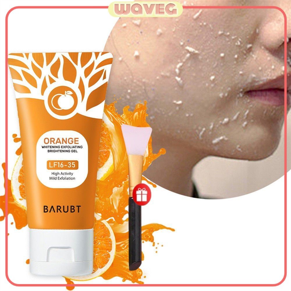 ฟรี BRUSHBARUBT เจลขัดผิวส้ม ทำความสะอาดล้ำลึก ขจัดเซลล์ผิวที่ตายแล้ว สิวหัวดำ สิวหัวขาว เจลขัดผิวอ่อนโยน 50g WAVETH