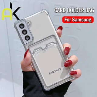 ที่ใส่บัตรเคส For Samsung A57 A37 A55 A06 A07 A56 A36 A26 A15 A35 S25 S26 Ultra S24 FE A16 A17 A54 A14 A12 A73 A23