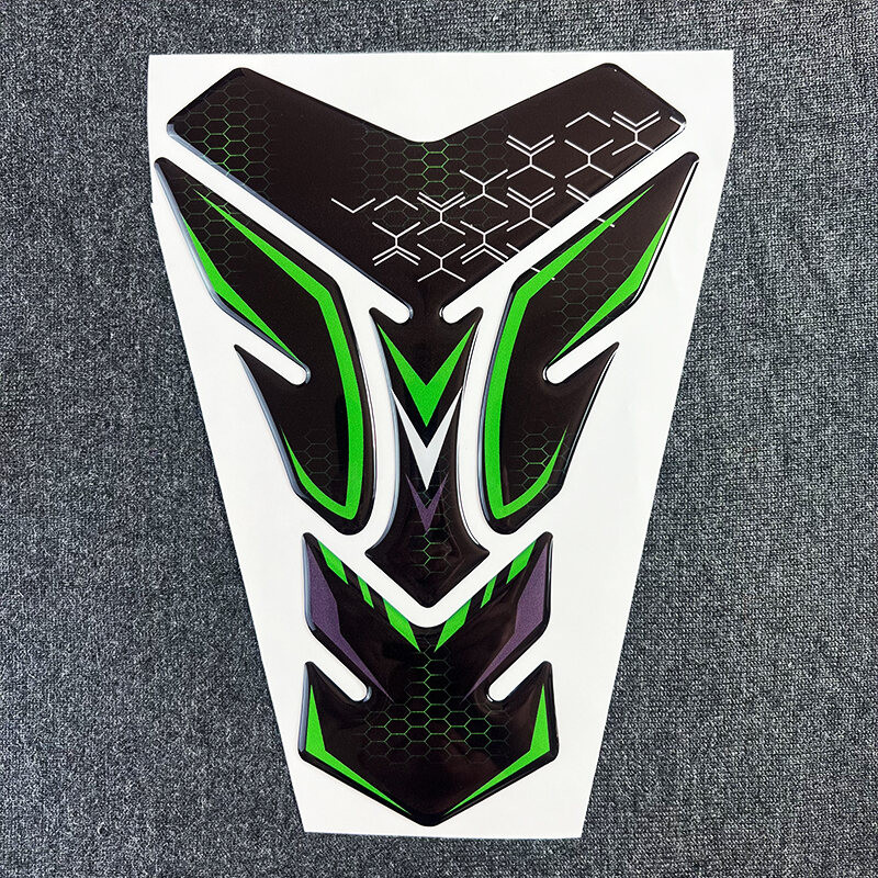 แผ่นป้องกันถังน้ำมันมอเตอร์ไซค์ 3D สติ๊กเกอร์ อุปกรณ์เสริมสำหรับ Kawasaki Ninja400 Z900 Z1000 Zx10R 