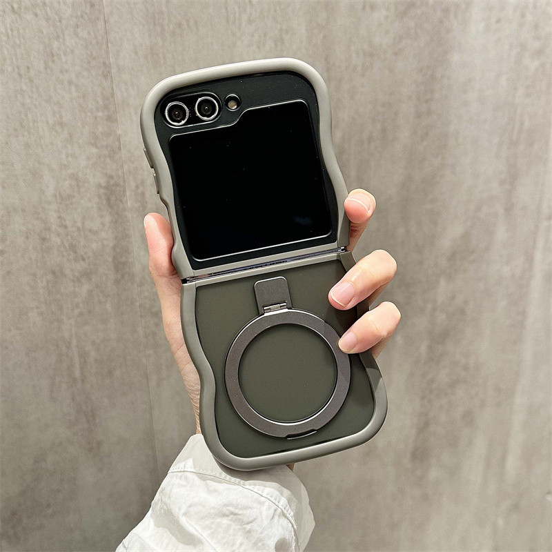 แหวนแม่เหล็กขาตั้ง Wave กรอบ Matte สําหรับ Samsung Galaxy รูปที่ 3