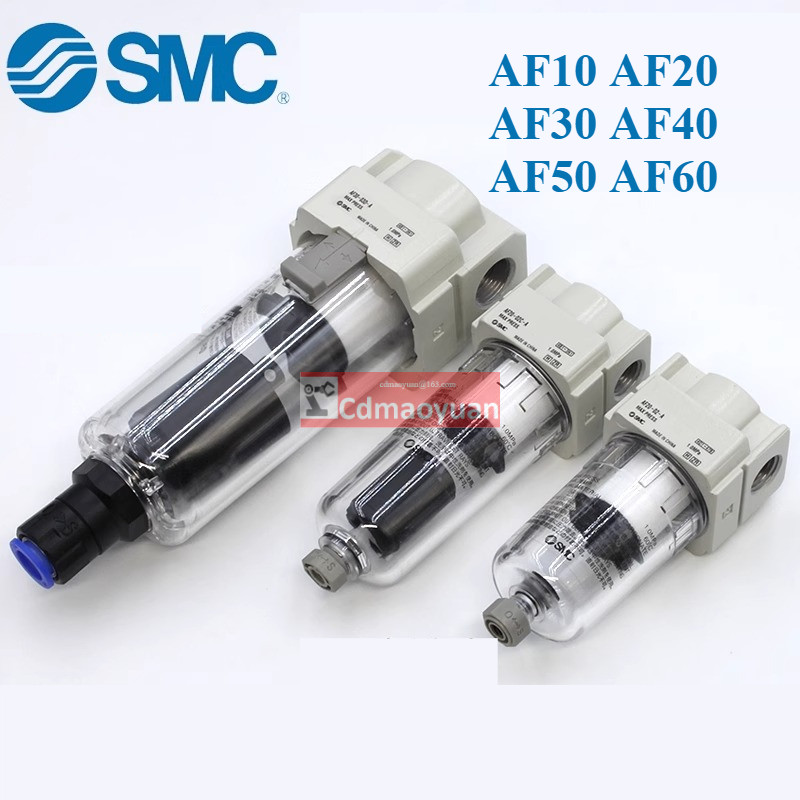 SMC Pneumatic AF20/AF30/AF40-01-02-03-04-06-A Air Source Air Filter พร้อมระบบระบายน้ําอัตโนมัติน้ํามันแยกน้ํา