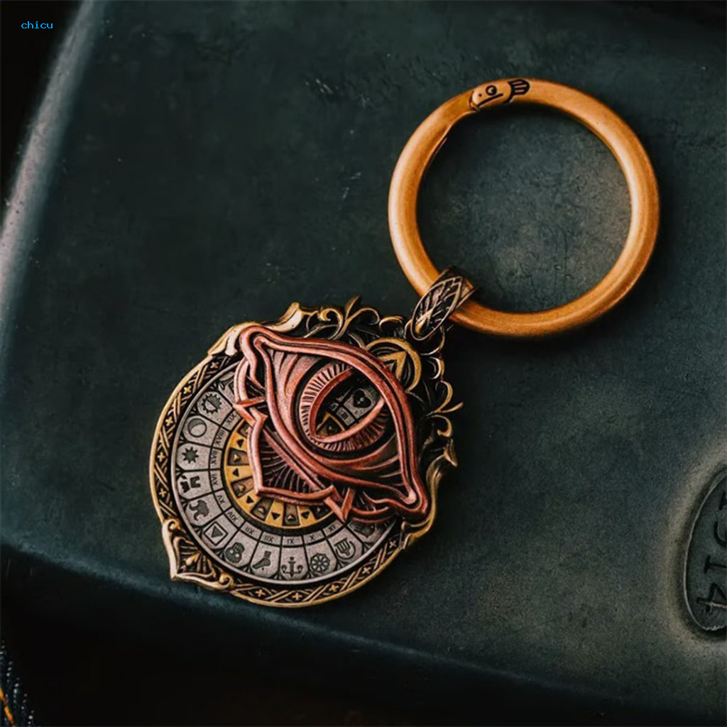 พวงกุญแจน้ําตามศิลปะแบบ Mystical Eye of All-sight พร้อมจี้สร้อยคอกับสัญลักษณ์Tarot Vision สำหรับDivi