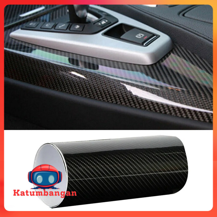 KARLOR สติ๊กเกอร์ติดรถยนต์คาร์บอนไฟเบอร์ 5D มัลติฟังก์ชั่น 152x10 ซม. - TA749