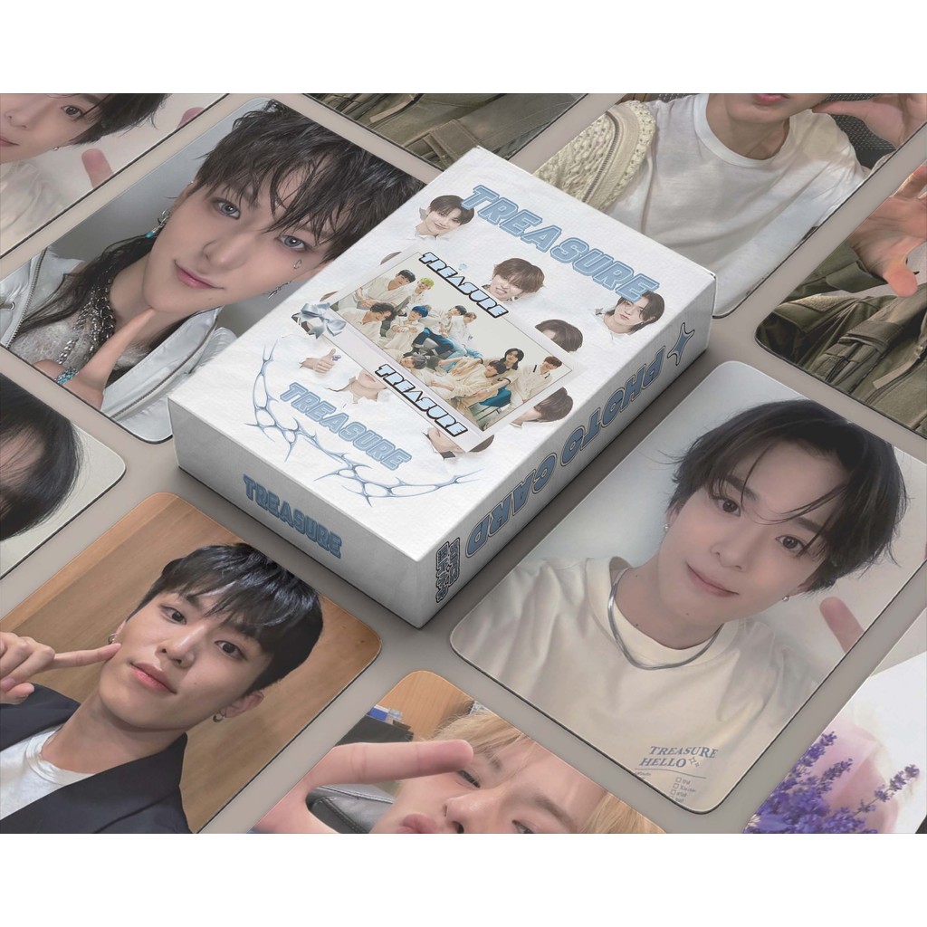 55 ชิ้น TREASURE Lomo การ์ด KING KONG Photocards BONB REBOOT BONA Haruto Hyunsuk Jihoon Yoshi DOYOUNG JUNKYU JAEHYUK ASAHI JEONGHWAN Kpop โปสการ์ด Fast Shipping YM