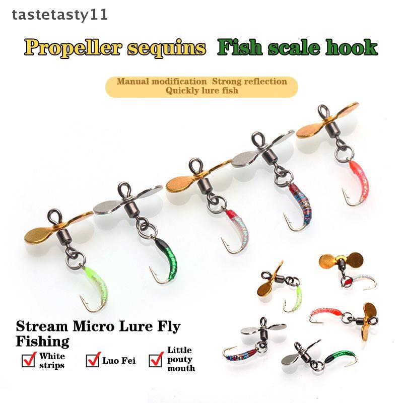 Ta 5pcs Fly Hooks แมลงวันแมลงเหยื่อ Fly Fishing Decoy เหยื่อเลื่อม Fishhook ปลาเทราท์ Nymph Fly Fish