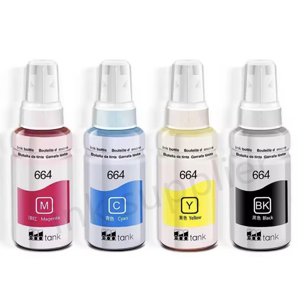 หมึก Premium Compaible T664 664 Refill Ink Compatible for L100 L120 L210 L360 inkjet printers