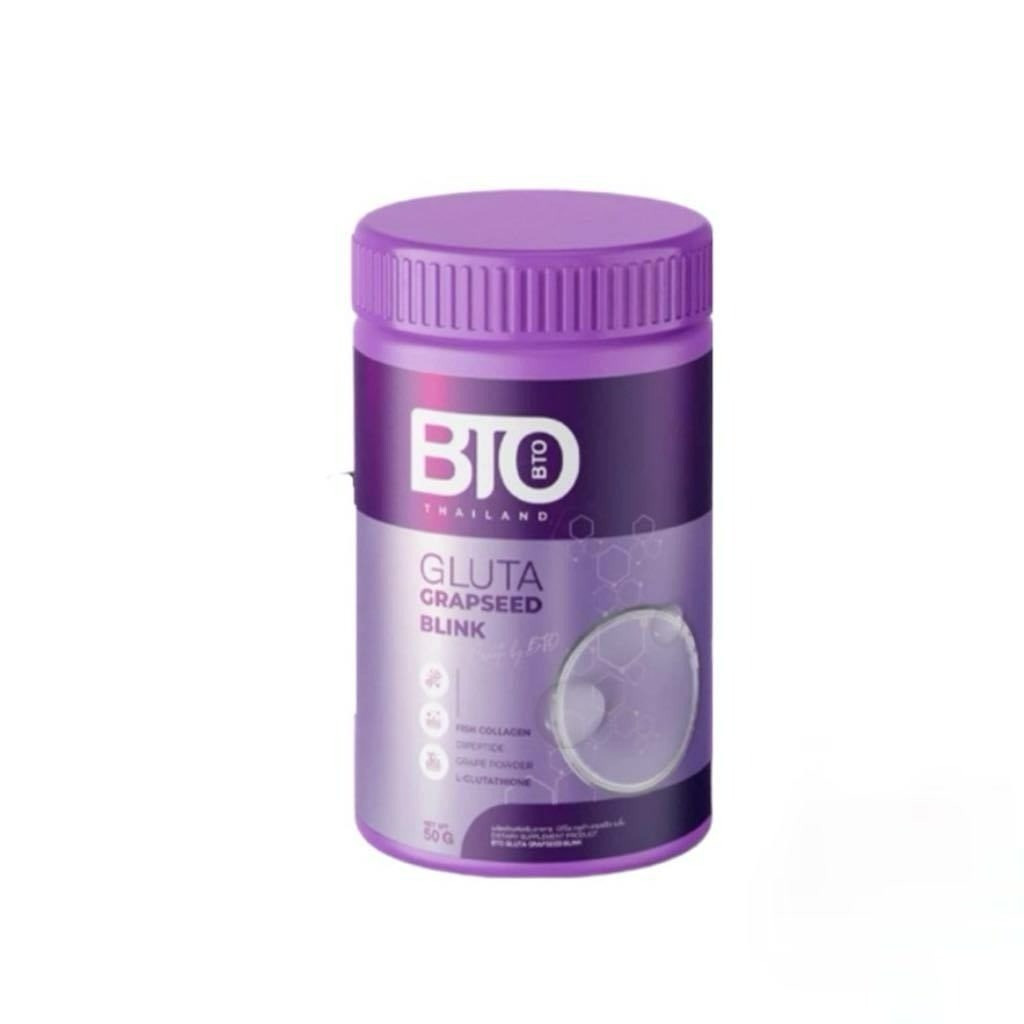 แท้💯% น้ำชง BTO <ใหม่> BTO Gluta grapeseed blink (1 กระปุก) กลูต้า บีทีโอ 50 g.