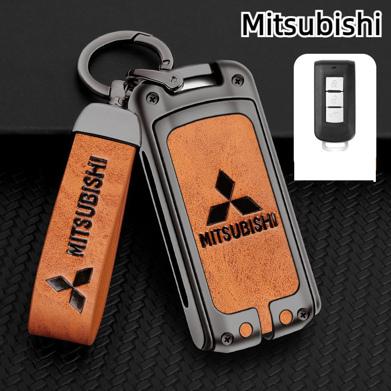 เคสกุญแจรถยนต์ Mitsubishi  Mirage Xpander Xforce Triton Attrage Xpender Pajero Attra Outlander Jolie Lancer Atrage เคสกุญแจ ปลอกกุญแจ กระเป๋ากุญแจรถยนต์ กระเป๋าใส่กุญแจ มอเตอร์สปอร์ตชายแฟชั่น ป้องกันความเสียหาย รับรองการออกแบบที่คุณภาพสูง