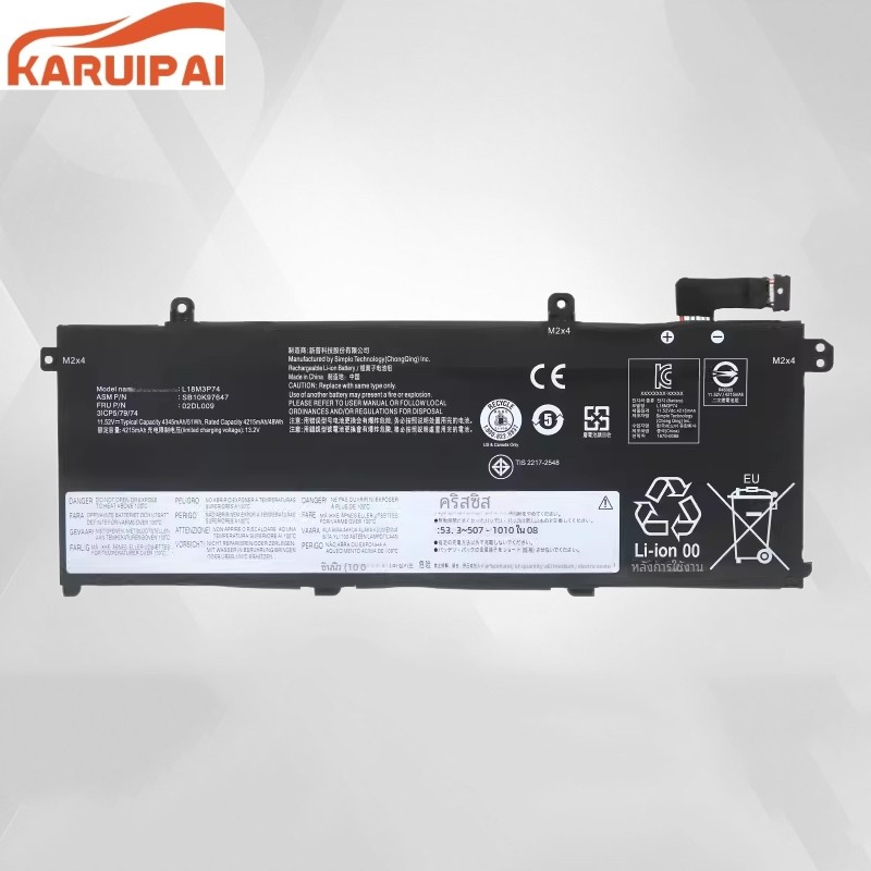 ✿แบตเตอรี่แล็ปท็อป L18l3p73สำหรับ Lenovo ThinkPad l18c3p72 t490 t495 p43s l18m4p74 l18c3p71 l18m3p74