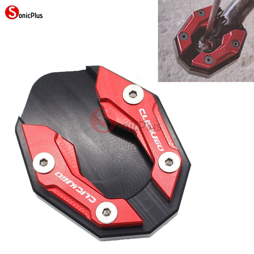 สําหรับ Honda Click 160 Click160 ABS /STD อุปกรณ์เสริมรถจักรยานยนต์ CNC Kickstand ขาตั้ง Extension P
