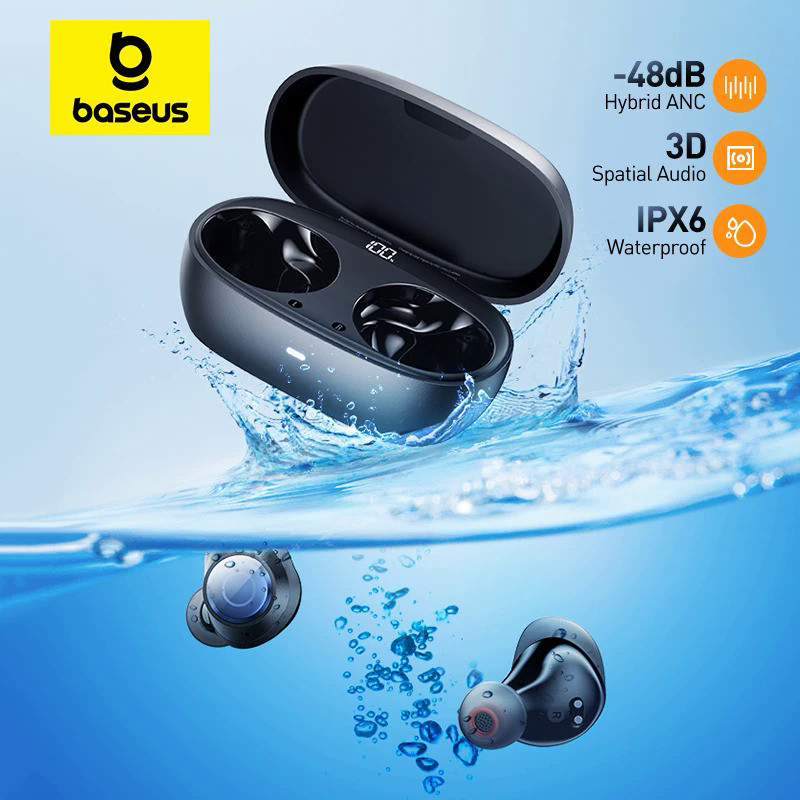 Baseus Bowie MA10 Pro Wireless Earphones 48dB Active Noise Cancellation Bluetooth 5.3 Earbuds 40H Ba
