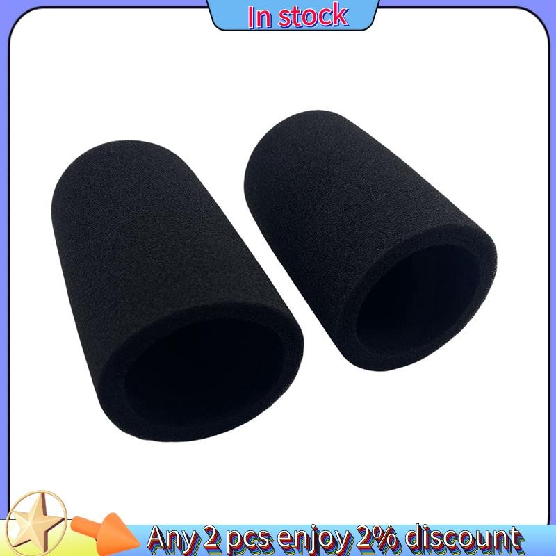 In stock-2Pcs กระจกสําหรับ Shure SM7B ไมโครโฟน Pop Filter Cover ลดเสียงรบกวนฟองน้ําโฟมอุปกรณ์เสริมสํ