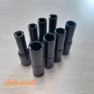 ลูกบล็อกยาว 6 เหลี่ยมยาว บล็อกขันล้อ ถอดล้อ บล็อกไฟฟ้า 1/2" (4หุน) สีดำ