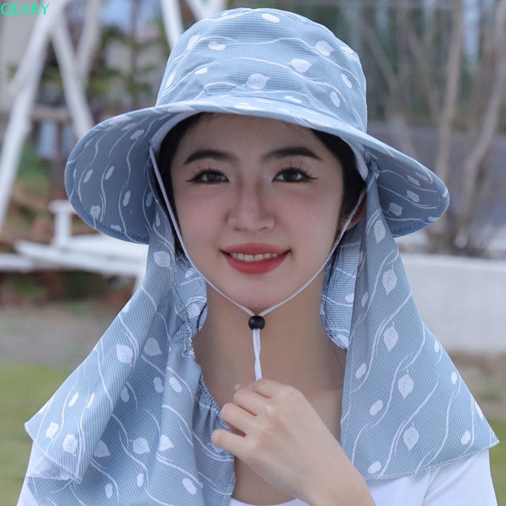 QEARY หมวกเก็บชา หมวกตกปลา งานฟาร์มแฟชั่น