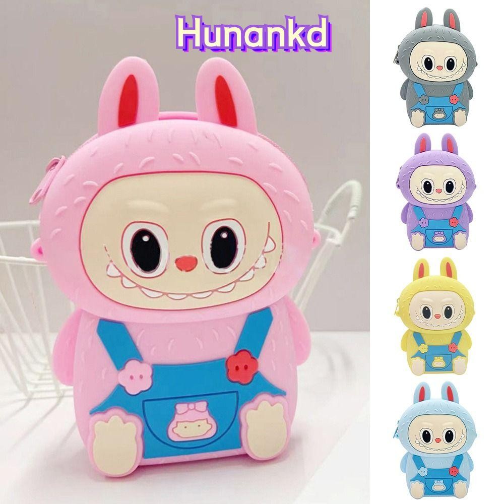 Hunan Labubu Bag, กระเป๋าซิลิโคนกันน้ํา, กระเป๋า Messenger สําหรับเด็กสุดน่ารักการ์ตูน