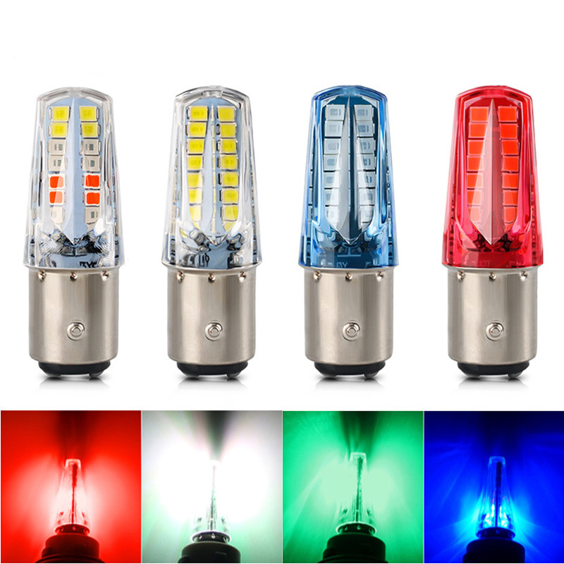 HEXMA  ไฟเบรค LED แฟลช 12V ไฟท้ายรถจักรยานยนต์ 1157 ไฟเตือนรถจักรยานยนต์