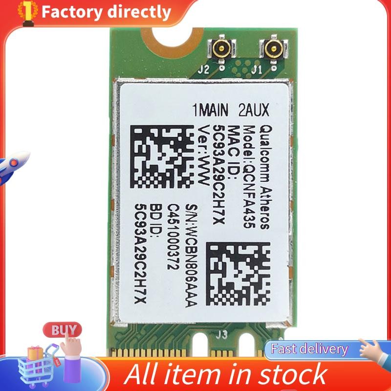 ในสต็อก-อะแดปเตอร์ไร้สายสําหรับ Qualcomm Atheros QCA9377 QCNFA435 802.11AC 2.4G/5G NGFF WIFI CARD บล