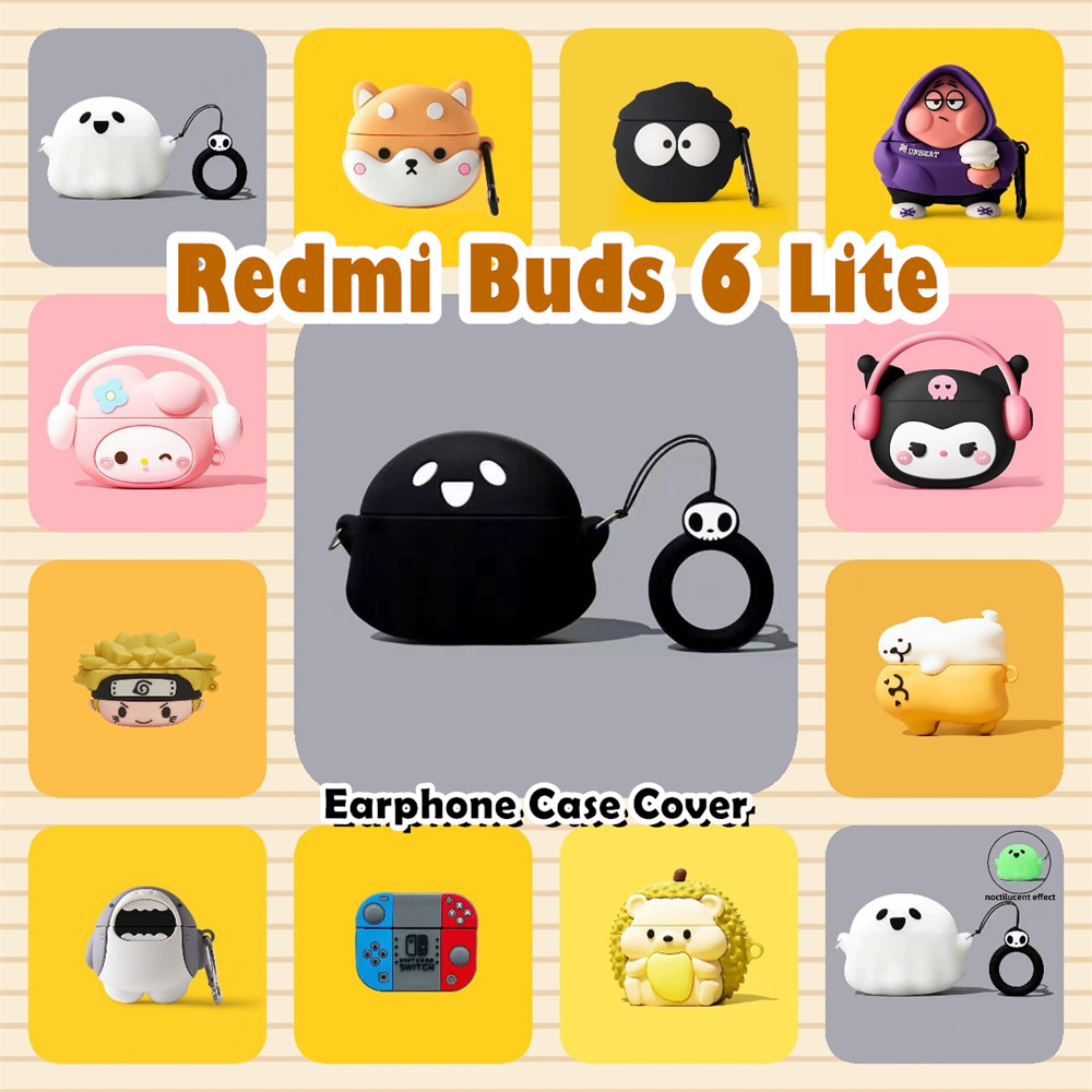 READY STOCK!นําไปใช้กับ Redmi Buds 6 Lite เคส Case เคสหูฟัง การ์ตูนซอก ซิลิโคนนุ่ม เคส เคสหูฟัง NO.2