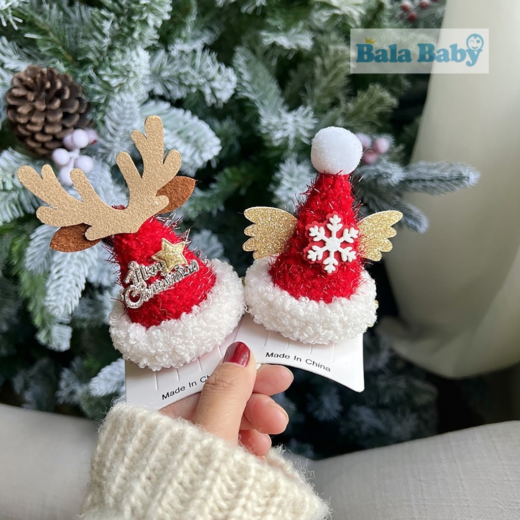 กิ๊บติดผมคริสมาร์ส หมวกคริสมาร์ส กิ๊บติดผมสำหรับเทศกาล ติดได้ทั้งเด็กและผู้ใหญ่