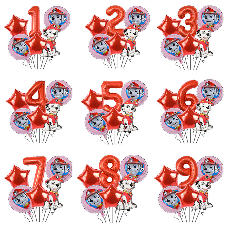 การ์ตูนสำหรับเด็ก Wang Wang Team Digital Package การตกแต่งพื้นหลังปาร์ตี้วันเกิดลูกโป่งฟิล์มอลูมิเนียมจัดเวทีจัดเลี้ยงตกแต่งวันเกิดจัดปาร์ตี้ลูกโป่งปาร์ตี้วันเกิด - รูปที่ 3