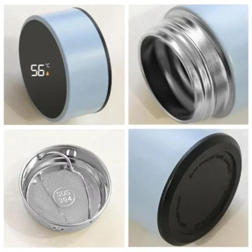 ปรากฏกระติก,200มล สแตนเลสสมาร์ทความร้อนถ้วย,มินิแก้วกาแฟรั่วแสดงอุณหภูมิขวดน้ําฉนวน - รูปที่ 3
