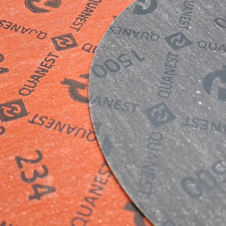ปะเก็นไฟ ปะเก็นทนไฟ หนา 1.5-3MM. สีแดง QUANEST 234 ชนิด Asbestos ทน 380 Cº แรงดัน 5 Kg/cm2 ใช้สำหรับงานสตรีม ลม น้ำ แก๊ส