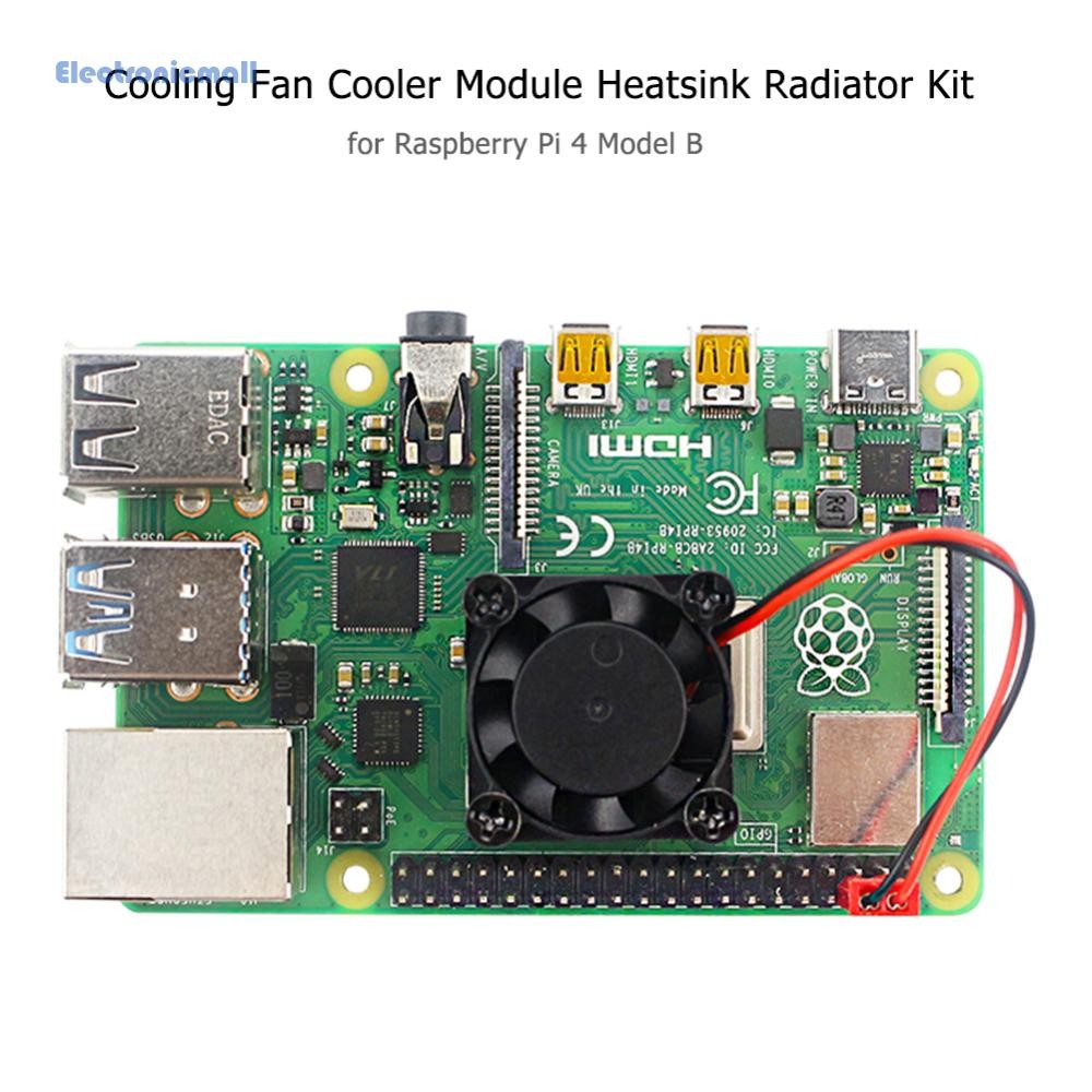 Au สําหรับ Raspberry Pi 4 รุ่น B พัดลมระบายความร้อน Cooler Raspberry Pi RPi 4 รุ่น B [ElectronicMall01.th]