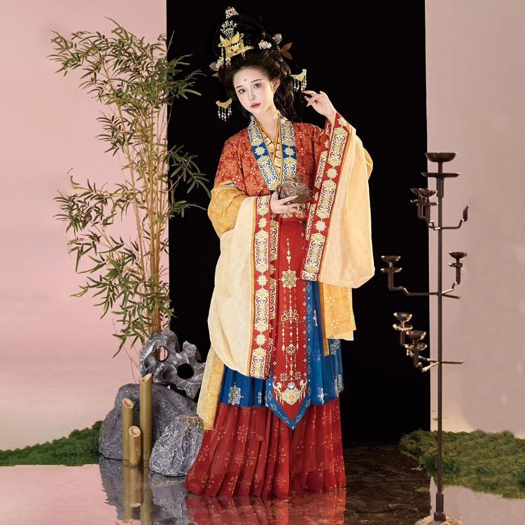 ร้านค้าแนะนํา ต้นฉบับ Hanfu [Luo Yi Xuannv] ปัก Hanfu Recovery สไตล์ Fairy รูปสไตล์จีนรุ่นปรับปรุง Hanfu สไตล์จีนผู้หญิง Han องค์ประกอบชุด Retro