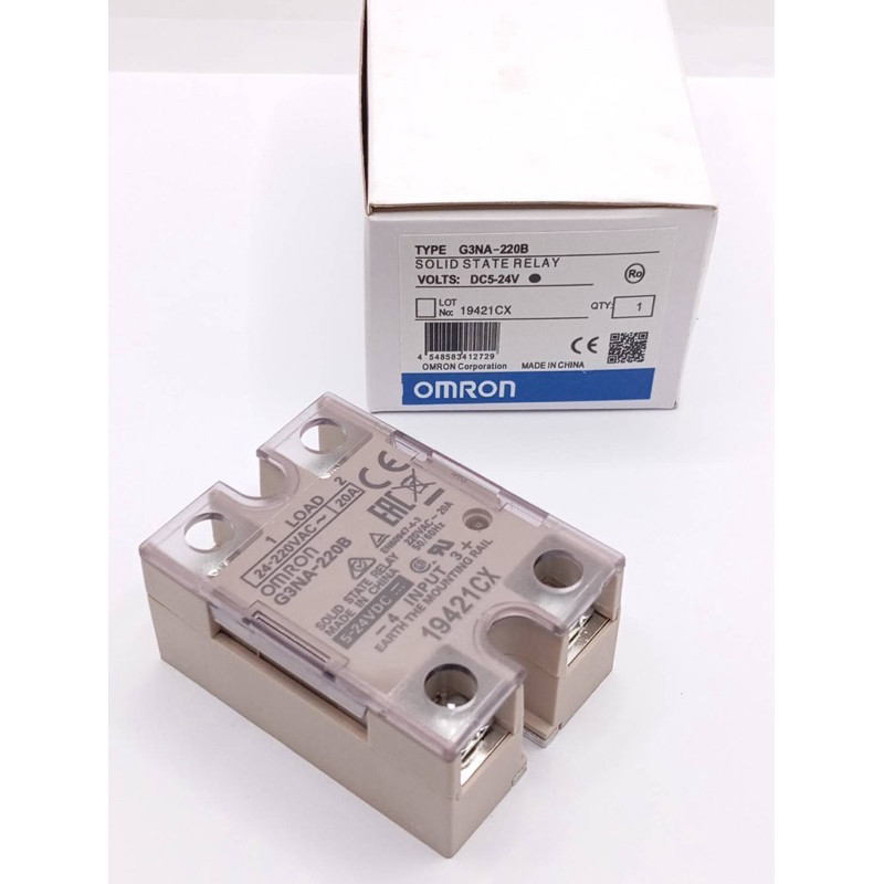 G3NA - 220B โซลิตสเตทรีเลย์ TYPE G3NA - 220B SOLID STATE RELAY VOLTS: DC5-24V LOT