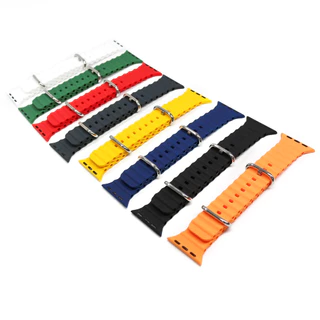 2026 Ocean Band สําหรับ Apple Watch Ultra 2 series 10 9 8 7 6 SE 54321 สายซิลิโคนสําหรับ iWatch sport สร้อยข้อมือยืด 49 มม.45 44 40 41 มม.