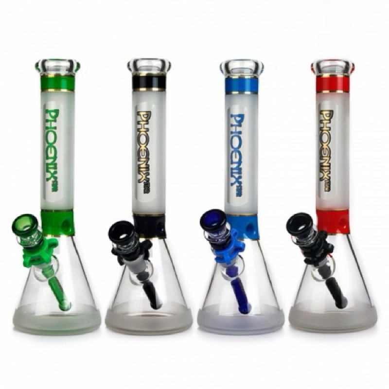 บ้องแก้ว PHOENIX STAR Glass Beaker Bong Sandline 13 Inches