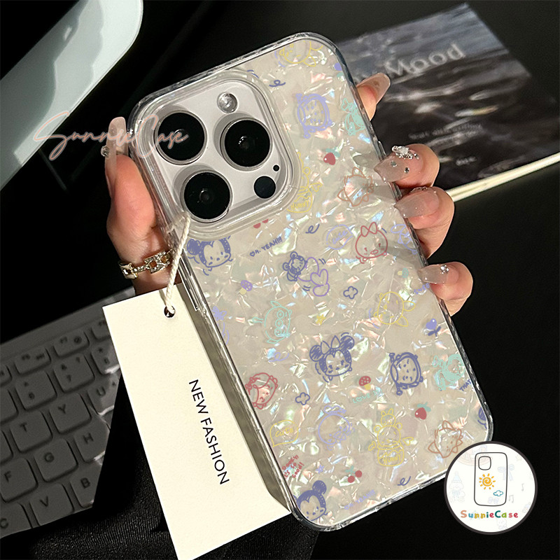 เคสคู่ เคสไอโฟน 15 น่ารัก Mickey สำหรับ เคส IPhone 16 15 12 14 11 13 Pro Max 16 7 8 Plus XS XR X Max SE เรียบง่าย เคส